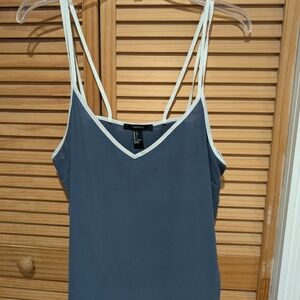 Forever 21 Blue and White Camisole